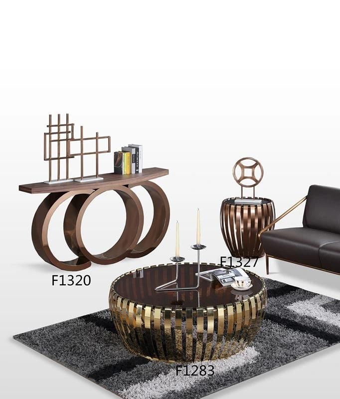 Fashion Customzied Design Marble Top Round Coffee Table for Sale