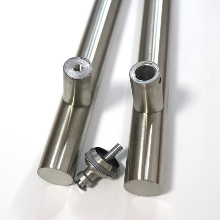 1200 mm Sliding Double Side Glass Hardware Stainless Steel Handle