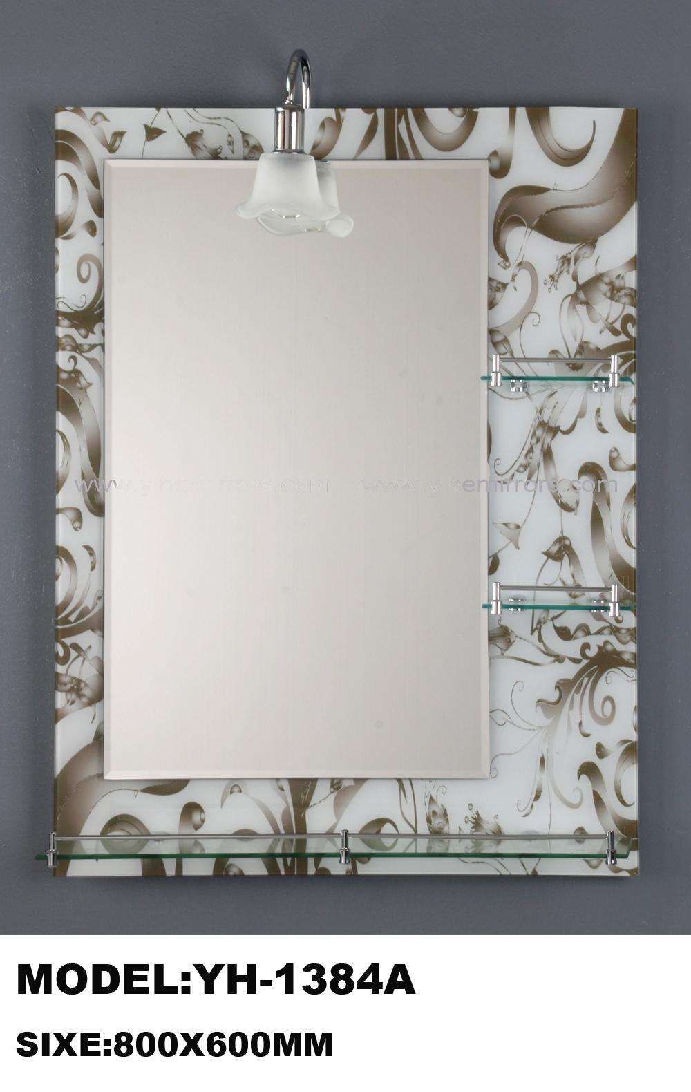 Golden Silver Home Decor Wall Bathroom Furniture Float Glass Mirror