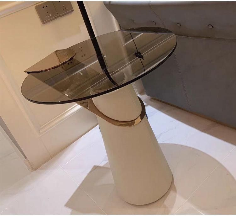 Modern Luxury Glass Top Coffee Table