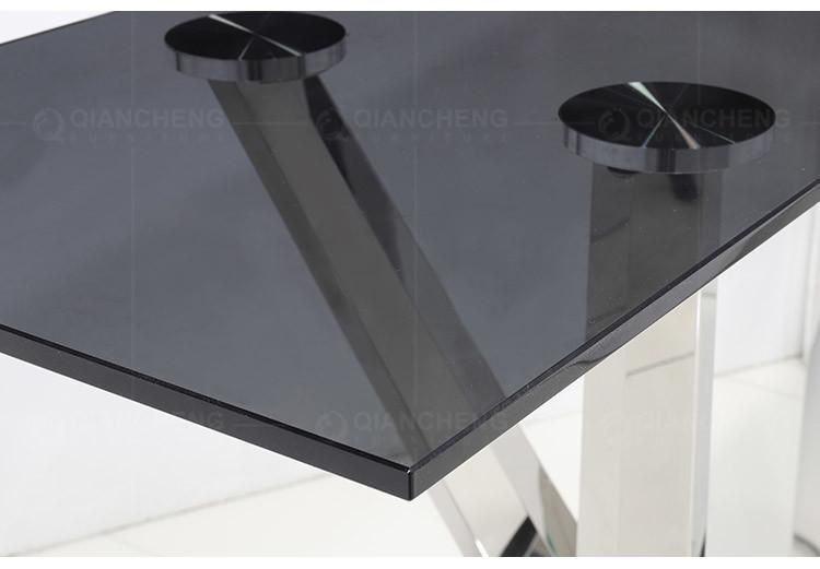Glass Top Cabinet Table for Living Room
