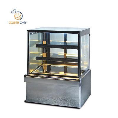 370L Kitchen Equipment Glass Door Upright Showcase Vertical Air Cooler Showcase Commercial Refrigerator