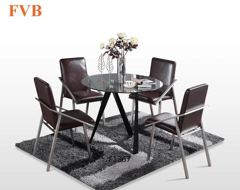 Home Furniture Dining Room Table and Chair Set with Marble Top