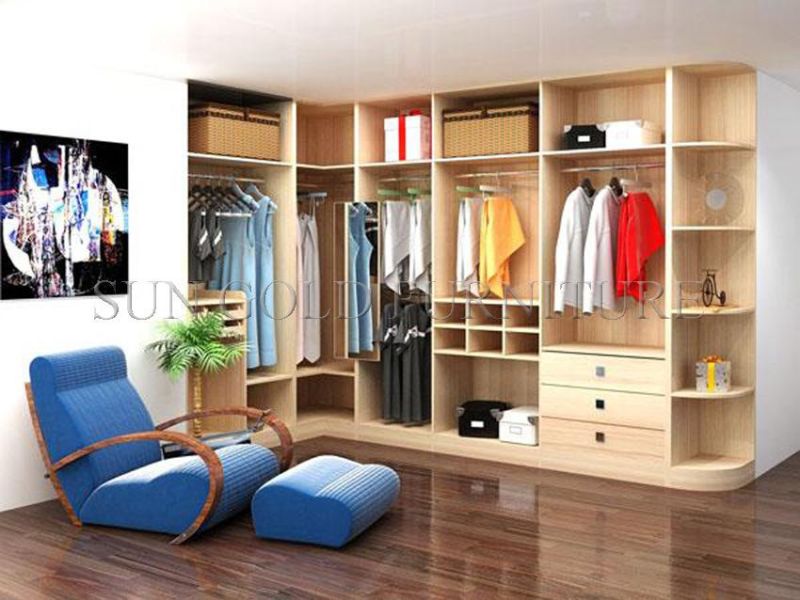 Simple Design Sliding Modern Home Bedroom Furniture Mirror Door Wardrobe