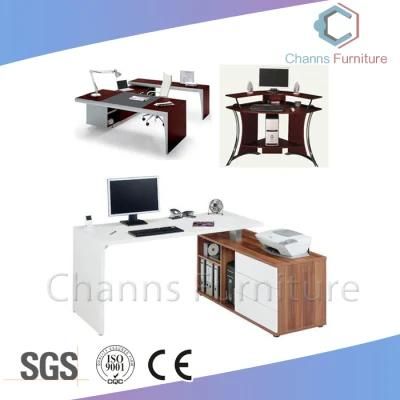 Modern Furniture L Shape Office Computer Desk with Cabinet (CAS-CD1835)