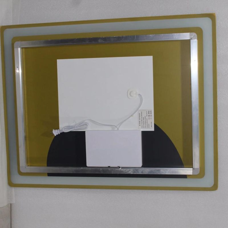 Wall-Mounted Bathroom Mirror with Light, Simple Bathroom LED Makeup Mirror 0673