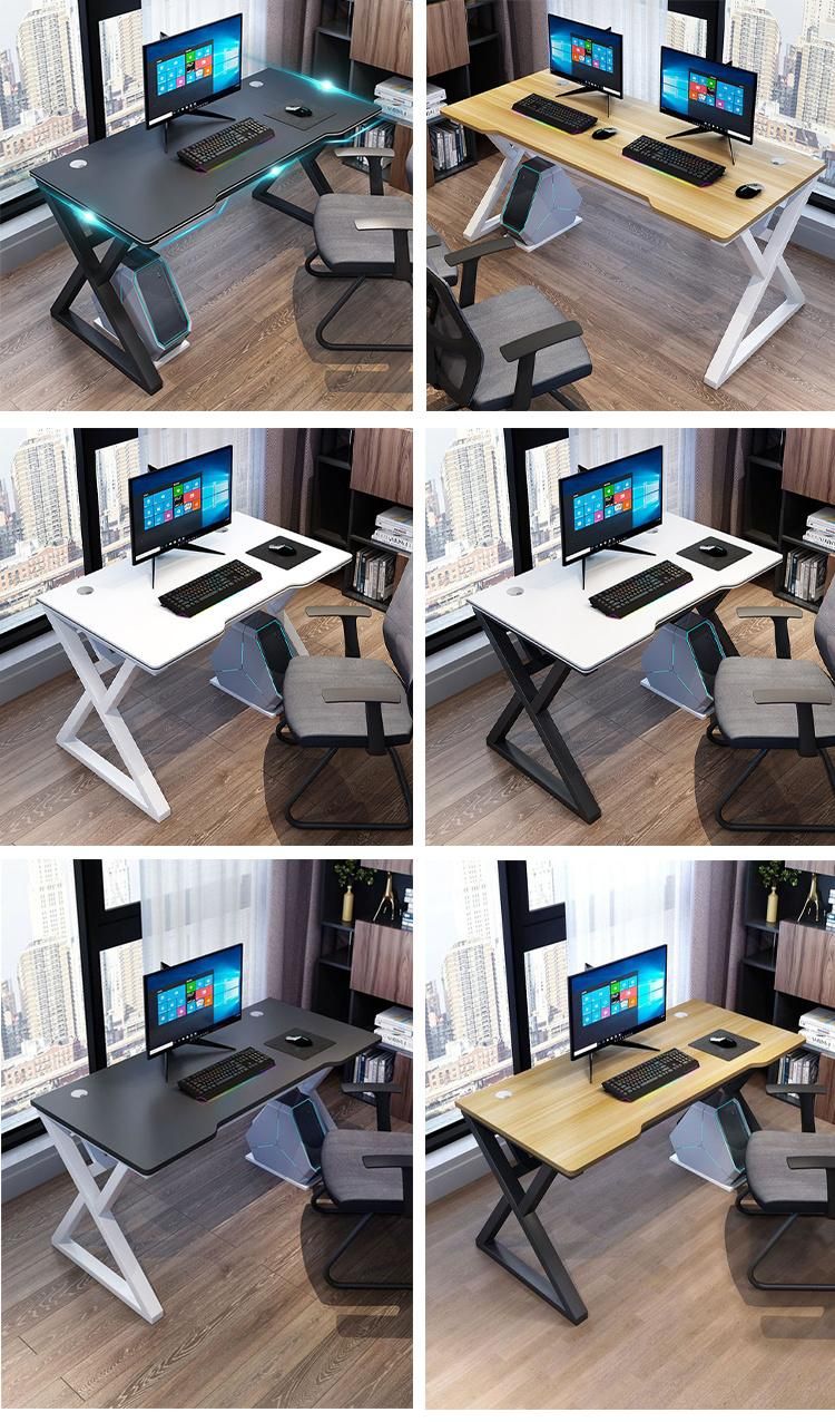 Home Office Simple Furniture Metal Steel Study Working Computer Desk Game Table