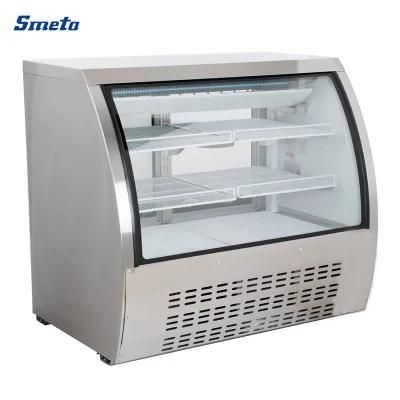 Smeta Refrigerator Deli/Meat Drawer Curve Glass Door Deli Refrigerator Showcase