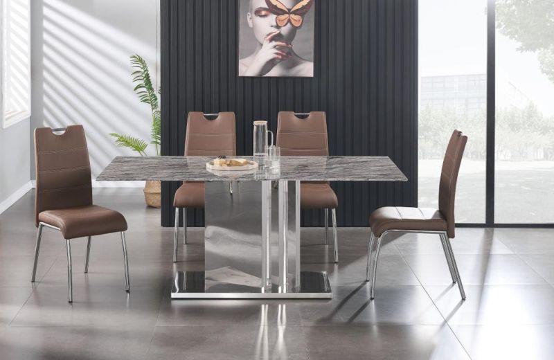 High Quality Table Sets Furniture Extendable Gloss Top Dining Table