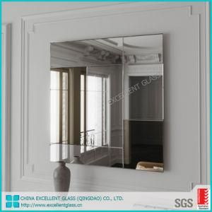 Clear Silver Mirror Decorative Bathroom Silver Safety Mirror with Vinyl Backed Film