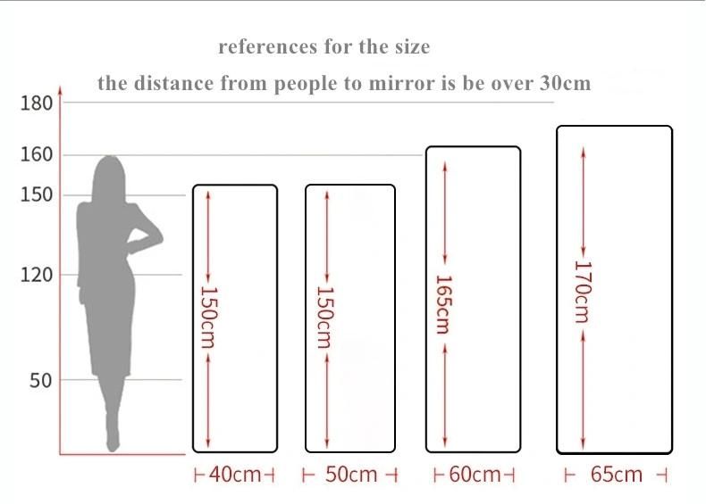 Custom Large Size Aluminum Frame Frosted Glass Smart LED Dressing Mirrors Full Length Make up Salon Mirror