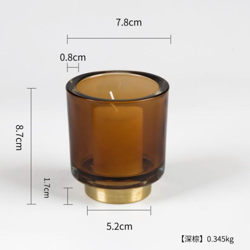 Vss Luxurious Thick Wall Tealight Glass Candle Holder for Home Decoration