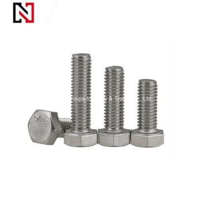Stainless Steel Outer Hexagon Head Screw with DIN ISO JIS ANSI Standard