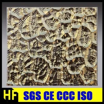 Embossed Tile Decorative Safety Glass Mirror Tile