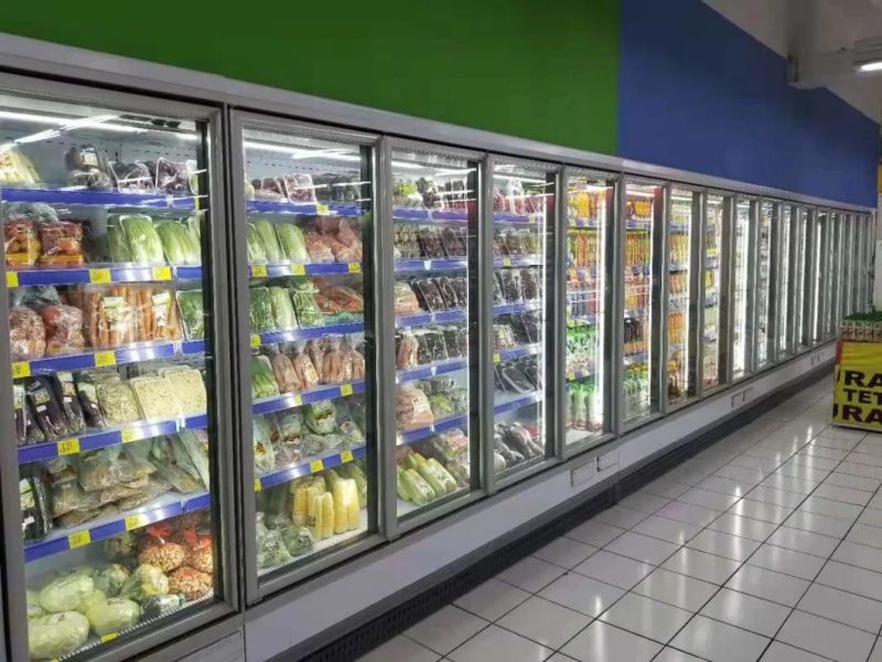Glass Door Multideck Showcase for Supermarket Refrigeration Equipment