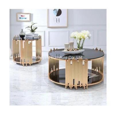 Modern Style Mirrored Glass Top Coffee Table for Living Room Furniture