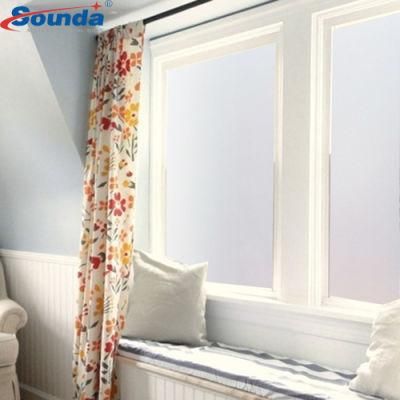 Sounda Self Adhesive Frosted Window Film for Home Glass Office Bathroom