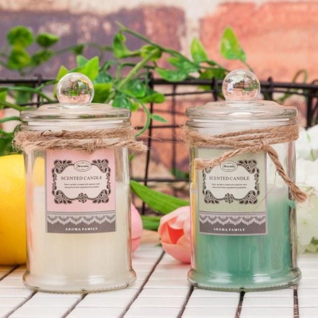 Custom Luxury Scented Candles Jars Wax Soy Glass Candle Holder
