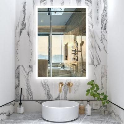 Custom Home Wall Decorative Acrylic Bathroom Lighted Mirror