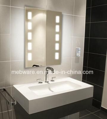 Bathroom Wall Make up Cosmetic Sliver Mirror LED Light Mirror