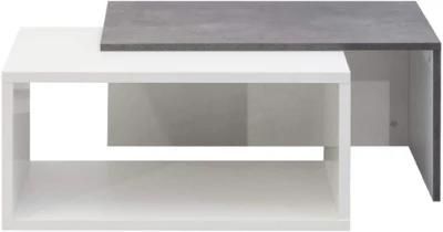 Rectangle Coffee Table Storage Wood White Coffee End Table