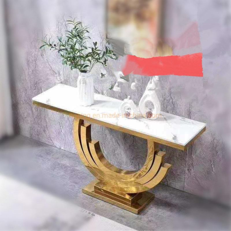 New Modern Design Diamond Crush Mirrored Side Table Living Room Marble Console Table