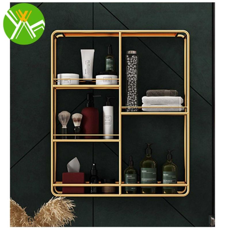 Retro Bathroom Space Saver Rack Simple Luxury Storage Rack Bathroom for Bathroom Decoration