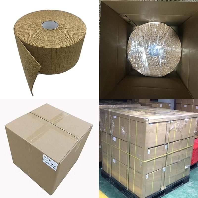 16*16*5+1mm Paper Liner on Rolls Adhesive Glass Protection Spacers Cork Separator Pads