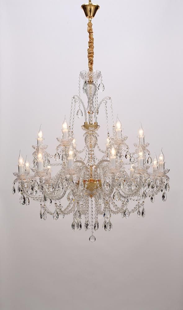 Large Luxury Double Layer Vintage for Home Lighting Furniture Decorate Indoor Living Room Crystal Chandelier Factory Supply