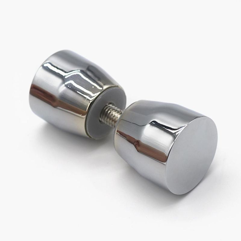 Aluminum Alloy Glass Door Double Side Knob for Bathroom Accessories