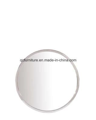 Round Stainless Steel Frame Decorative Wall Mirror