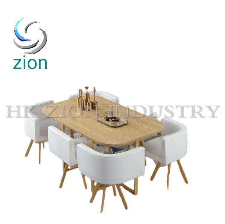 Glass Dining Table and Chair Tempered Glass Dining Table and Chair Combination Shop Tea Coffee Shop Table Negotiating Table