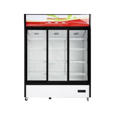 1200L Commercial Glass Door Upright Showcase Beverege Beer Display Cooler (LC-1800)