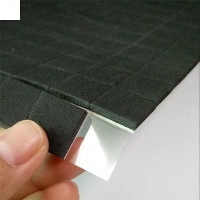 20*20*4+1mm Glass Protection PVC Foam Spacers Black EVA Protection Pads Self- Adhesive Foam for Glass Separating