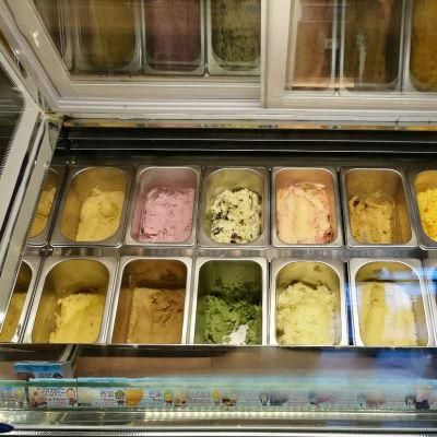 Gelato Display Cabinet Ice Cream Freezer