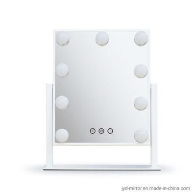 Touch Switch Metal Frame Makeup Hollywood Mirror