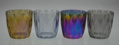 Colorful Design Glass Candle Holder