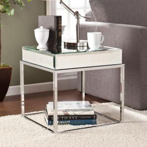 Stainless Steel Side Table with Mirrortop