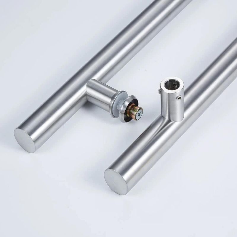 Stainless Steel and Brass Glass Door Pull Handles Sliding Glass Door Handle