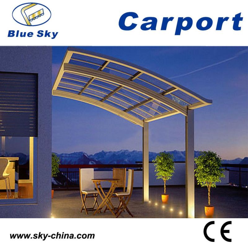 Good Quality Free Standing Aluminum Polycarbonate Carport Gazebo Tent Carparking (B800)