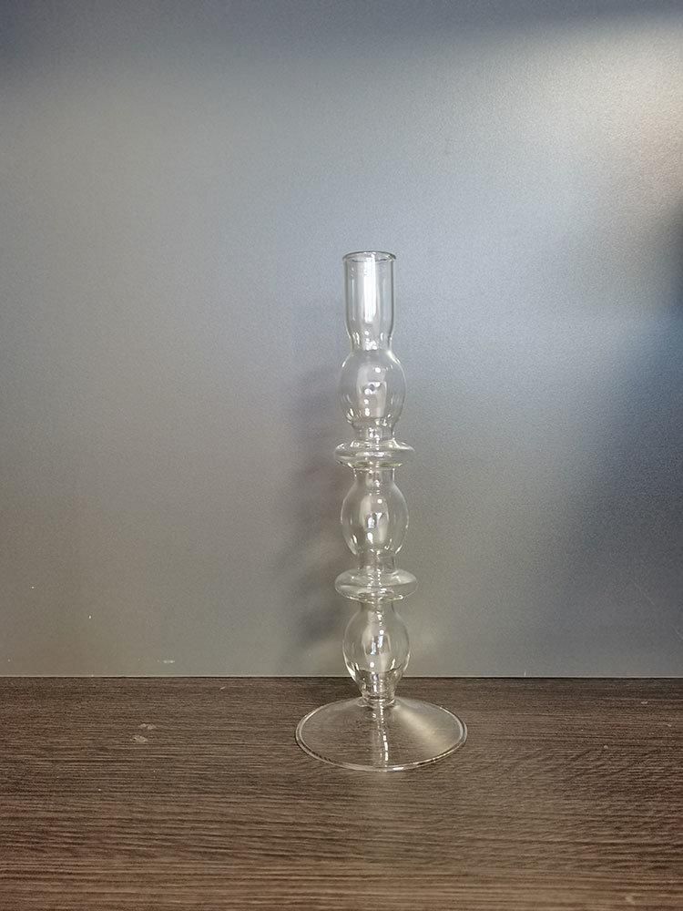 Thin Wall Glass Tealight Holder Candlestick