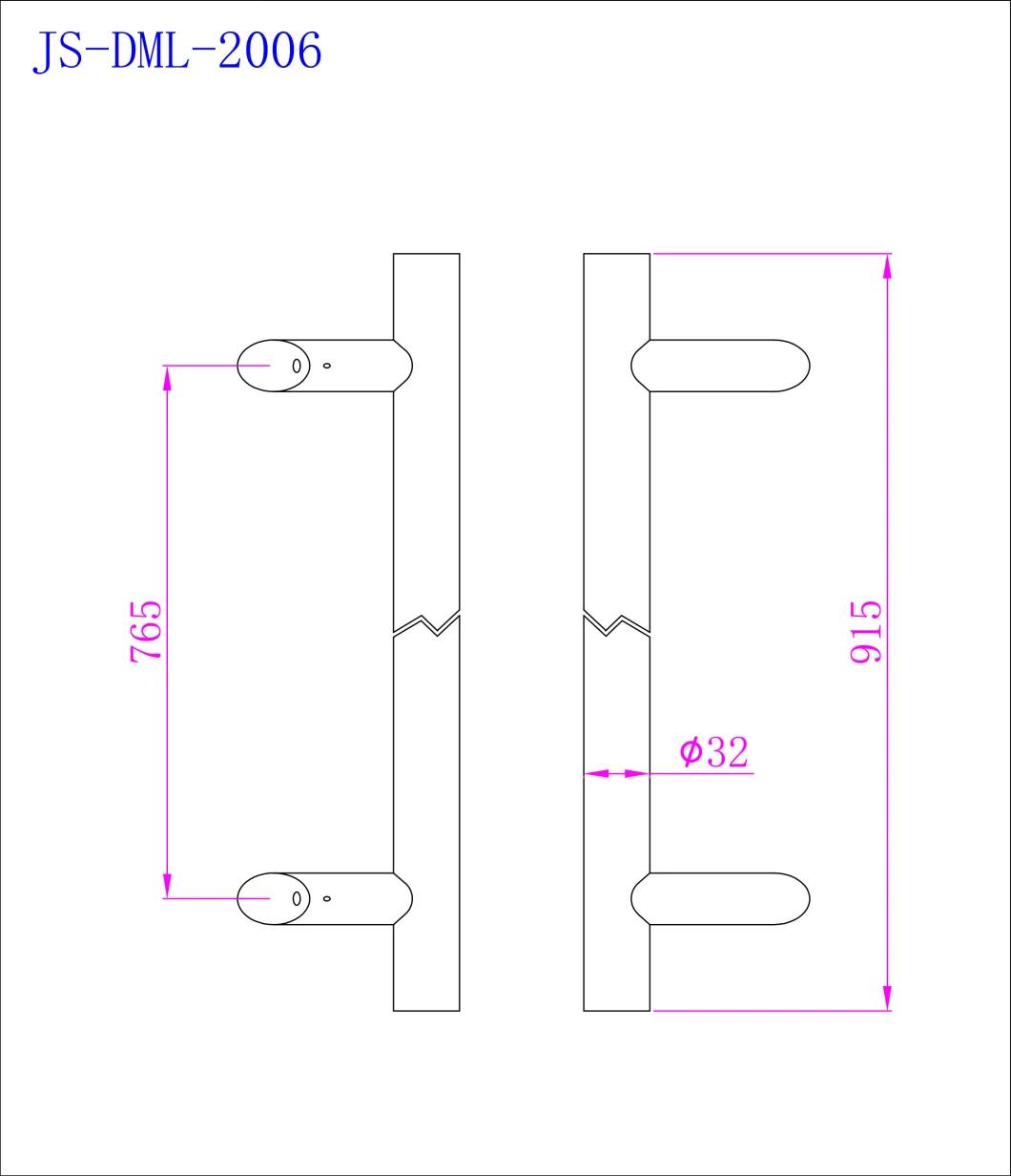 Wholesale Customized Stainless Steel Glass Door Handle Bright Chrome Glass Hardware for Glass Door Cc765 Mirror Polished