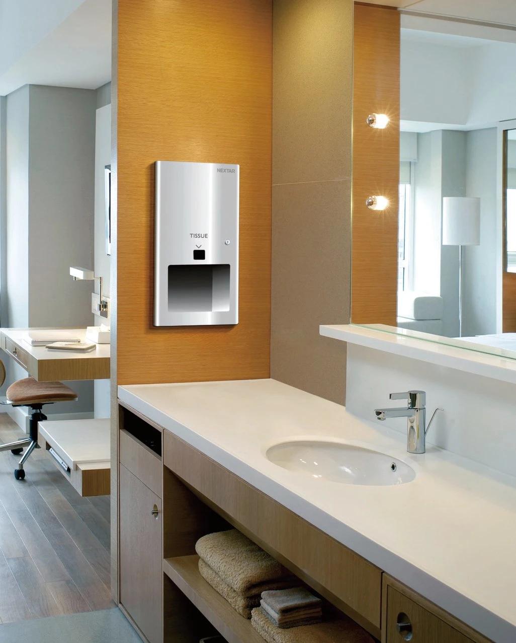 Simple Wall Mounted Corner Single Tier Glass Bathroom Shelf