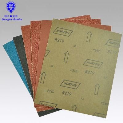 Low Price Aluminum Oxide Emery Cloth Sheets Abrasive Sandpaper Sheets for Glass Wood Metal