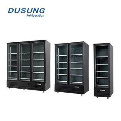 4900L Upright Glass Door Display Soft Drink Refrigerator Showcase