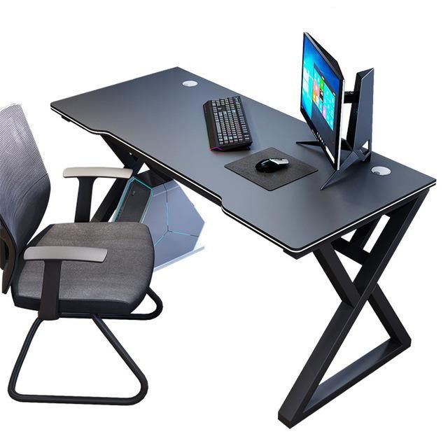 Home Office Simple Furniture Metal Steel Study Working Computer Desk Game Table