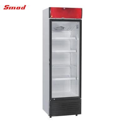 Fan Cooling Supermarket Glass Display Refrigerator Showcase