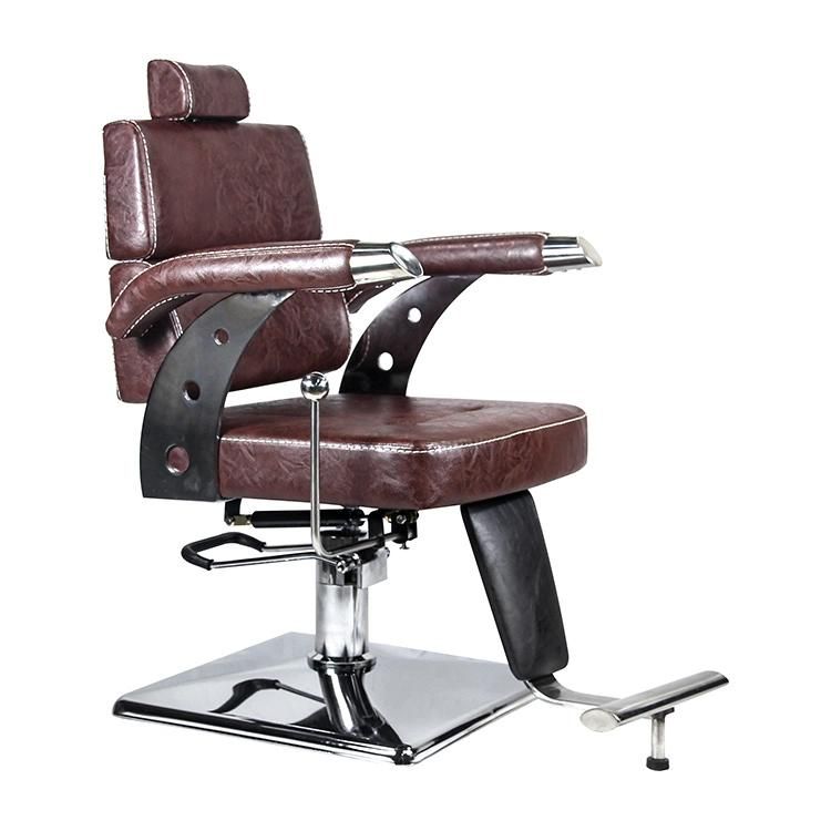 Hl-1135 Salon Barber Chair for Man or Woman with Stainless Steel Armrest and Aluminum Pedal