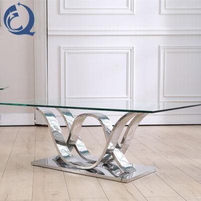 Modern Living Room Furniture Glass Coffee Table