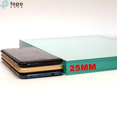 Temperable 25mm Transparent Float Sheet Glass (W-TP)